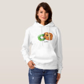 Pull À Capuche C est pour Cookie Lettre de l'alphabet Chip au Cho (Devant entier)