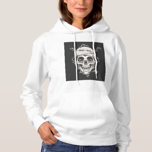 Pull À Capuche Câble Barbelé (Devant)