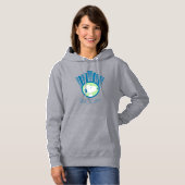 Pull À Capuche cacahuètes | Snoopy Blue Deco Dreams (Devant entier)