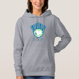 Pull À Capuche cacahuètes   Snoopy Blue Deco Dreams