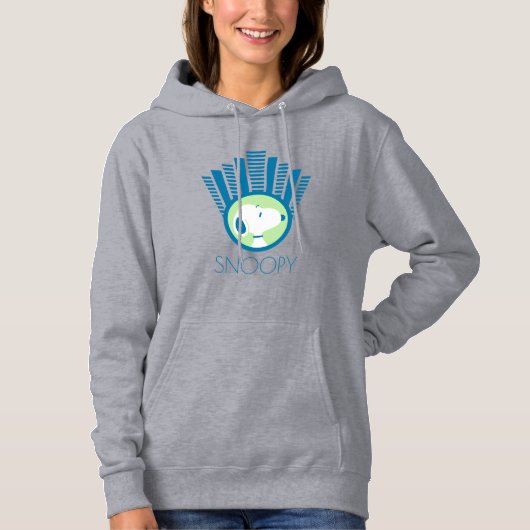 Pull À Capuche cacahuètes | Snoopy Blue Deco Dreams (Devant)