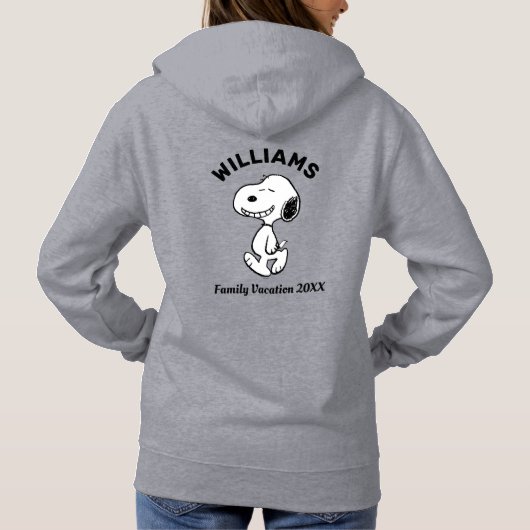 Pull À Capuche cacahuètes | Snoopy Famille Vacances (Dos)