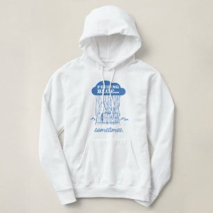 Pull À Capuche cacahuètes Snoopy Sentiment Bleu Est OK Aussi