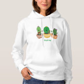 Pull À Capuche Cactus trio chantante mignonne dessin animé (Devant)