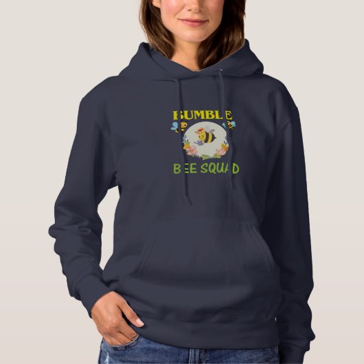 Pull À Capuche Cadeau apiculteur | Bumble Bee Squad (Devant)