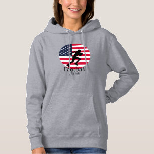 Pull À Capuche Cadeau de football américain Ball étoiles
