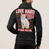 Pull À Capuche Cadeau drôle pour amateur de chats - Âme sauvage, (Dos)