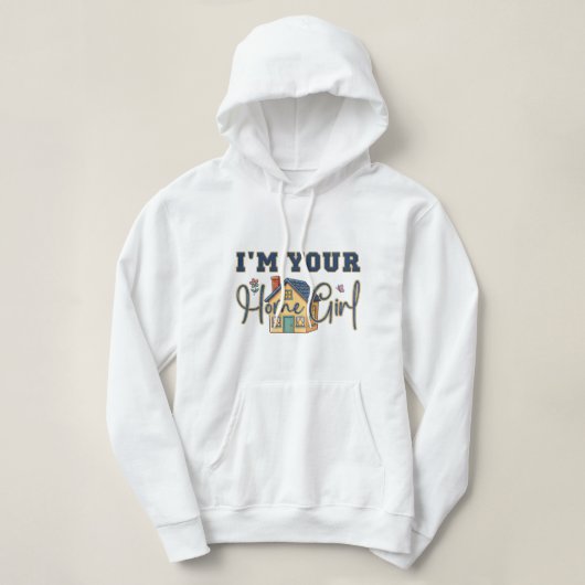 Pull À Capuche Cadeau pour agent immobilier femme de la maison (Design devant)