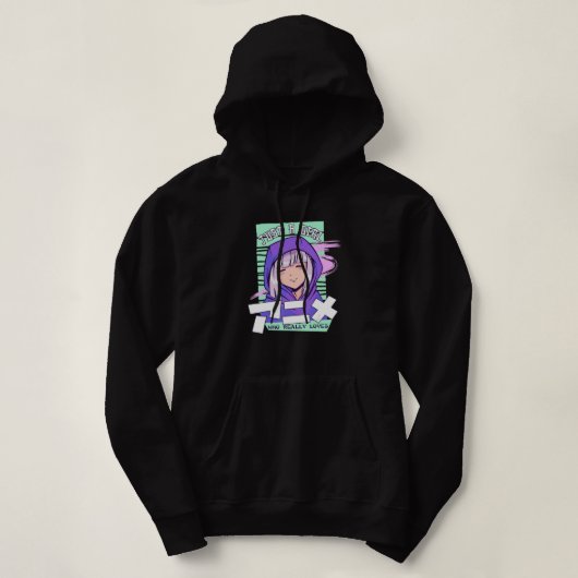 Pull À Capuche Cadeaux Anime pour filles Ados Juste une fille qui (Design devant)