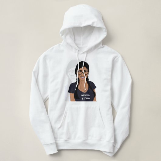 Pull À Capuche Cadeaux Nécessaires Mia Khalifa Graphisme De Hocke (Design devant)