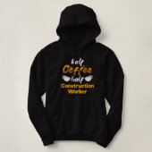 Pull À Capuche Café CF Half Café Half Travailleur de construction (Design devant)