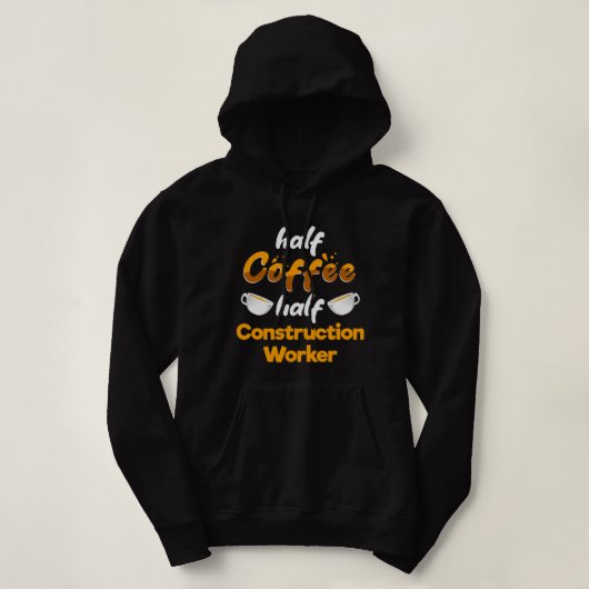 Pull À Capuche Café CF Half Café Half Travailleur de construction (Design devant)