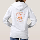 Pull À Capuche Café de fleurs sucrées personnalisé, cosy et migno (Dos)