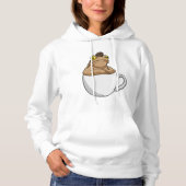 Pull À Capuche Café Frog (Devant)