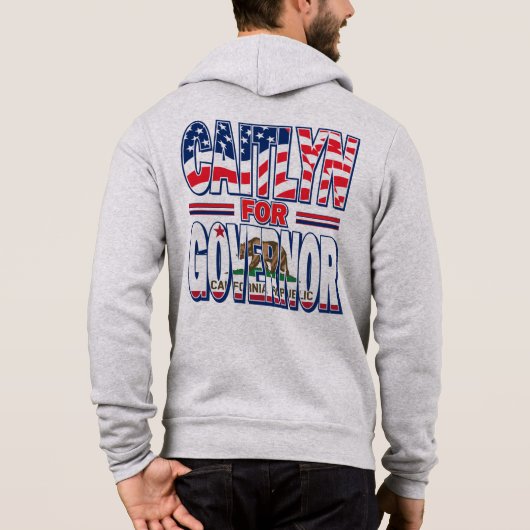 Pull À Capuche Caitlyn pour GOV-Gay-Pride-Flag-Cal- (Dos)