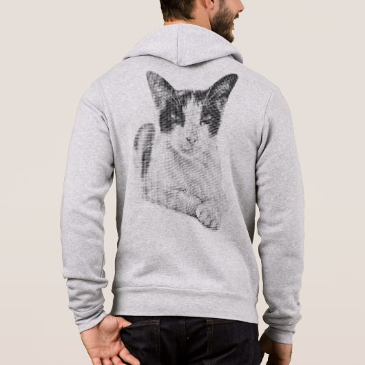 Pull À Capuche Calicot Rétro Demi-Teinte (Dos)
