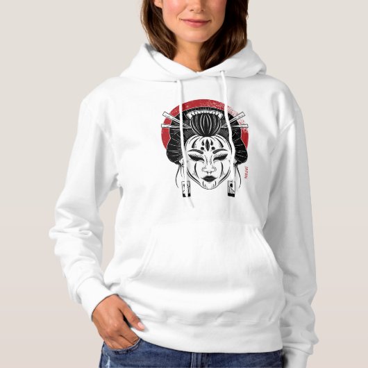 Pull À Capuche Camiseta a gueixa/ japão (Devant)