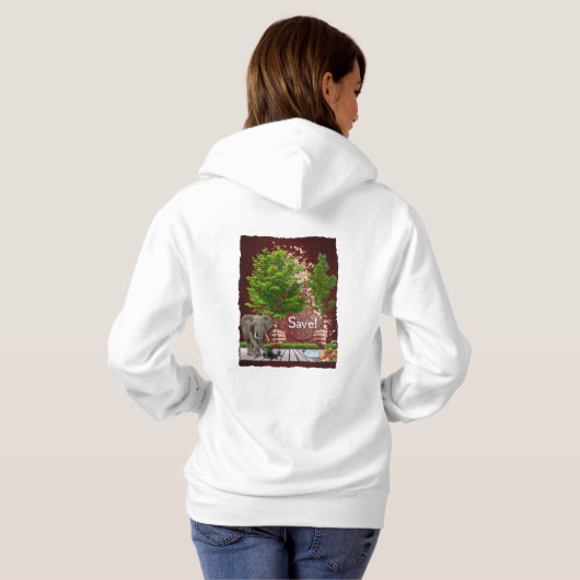 PULL À CAPUCHE CAMISETA SAVE ! (Dos entier)