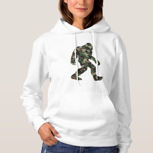 Pull À Capuche Camo Bigfoot Sasquatch (Devant)