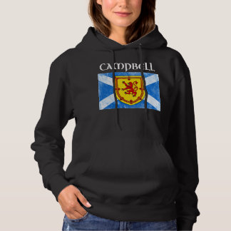 Pull À Capuche Campbell Clan Nom écossais Drapeau écossais Long