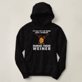 Pull À Capuche Camping Camping Brûler votre Weiner feu de camp (Design devant)