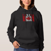 Pull À Capuche Canada Code-barres Feuille d'érable Canada Fierté (Devant)