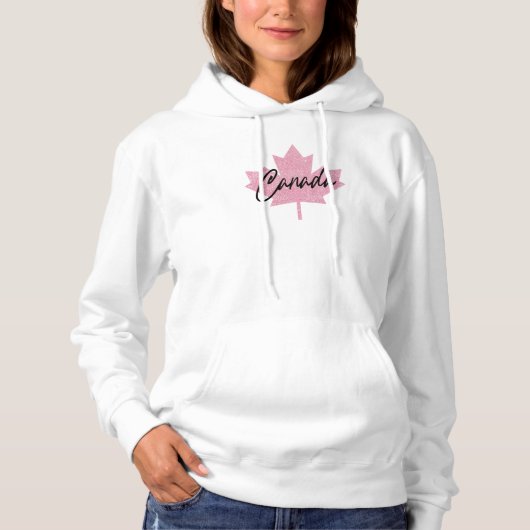Pull À Capuche Canada Feuille d'érable (Devant)
