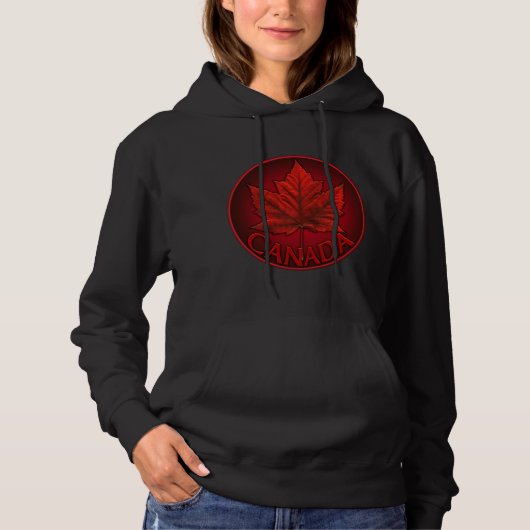 Pull À Capuche Canada Maple Leaf Sweat-shirt à capuche pour femme (Devant)