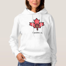 Canadien, hein. Feuille d'érable avec la couronne.
