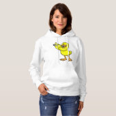 Pull À Capuche Canard à la musique avec flûte (Devant entier)