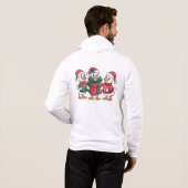 Pull À Capuche Canards de Noël mignons Art de dessin animé-68105 (Dos entier)