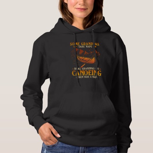 Pull À Capuche Canoë-kayak Certains papas prennent des siestes de (Devant)