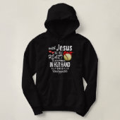 Pull À Capuche Capteur de lanceur de softball avec Jésus en elle (Design devant)