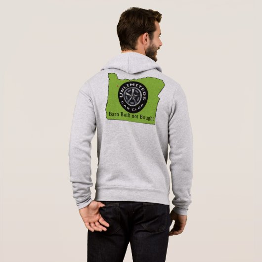 Pull À Capuche Capuche à fermeture éclair complète (Dos entier)