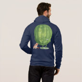 Pull À Capuche Caricature amusante de pastèque (Dos entier)