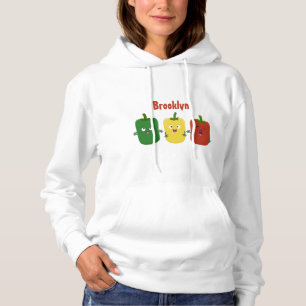 Pull À Capuche Caricature de chant trio capsicum poivre clair