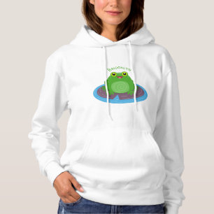 Pull À Capuche Caricature de grenouille verte mignonne