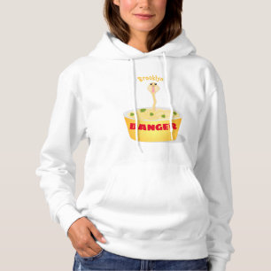 Pull À Capuche Caricature de serpent aux nouilles mignonnes illus