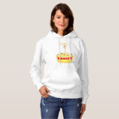 Pull À Capuche Caricature de serpent aux nouilles mignonnes illus (Devant entier)