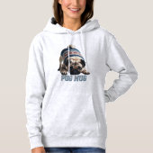 Pull À Capuche Carlin adorable - Quelle Mug ! (Devant)