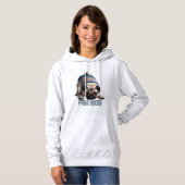 Pull À Capuche Carlin adorable - Quelle Mug ! (Devant entier)