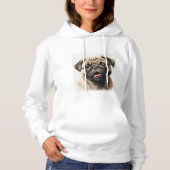 Pull À Capuche Carlin chien Amoureux des chiens Best Dog Maman Jo (Devant)