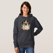 Pull À Capuche "Carlin de Chubby en Sorcière Casquette Halloween (Devant entier)