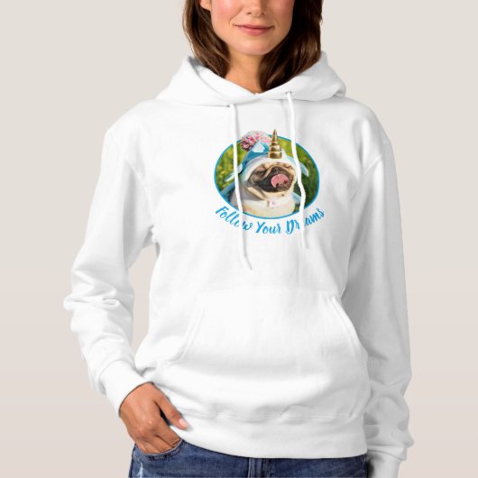 Pull À Capuche Carlin Unicorn (Devant)