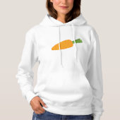 Pull À Capuche Carotte orange légume (Devant)
