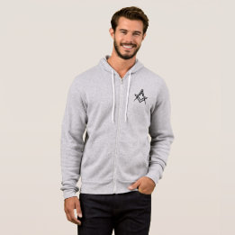Pull À Capuche Carré et boussole franc maçonnerie maçonnique