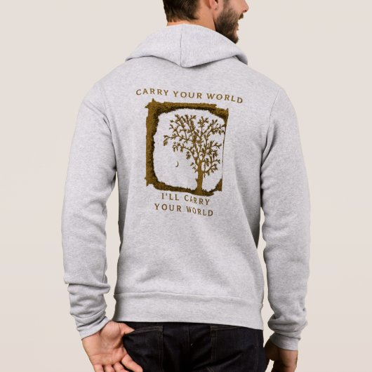 Pull À Capuche Carry Your World – Golden Design (Dos)
