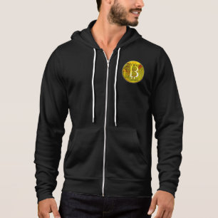 Pull À Capuche Carte Bitcoin Cryptomonnaie et circuit