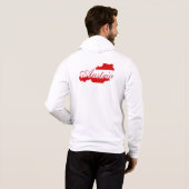Pull À Capuche Carte du drapeau autrichien (Dos entier)