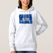 Pull À Capuche Carte pour notes Snowy Bluebird (Devant)